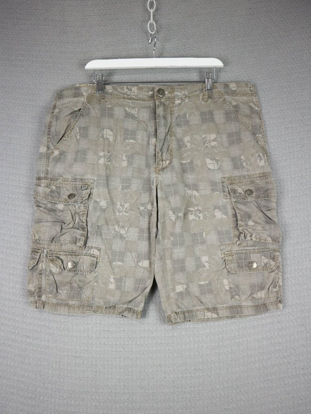 Point Zero Khaki Tan Cargo Shorts Baggy Y2K 38W